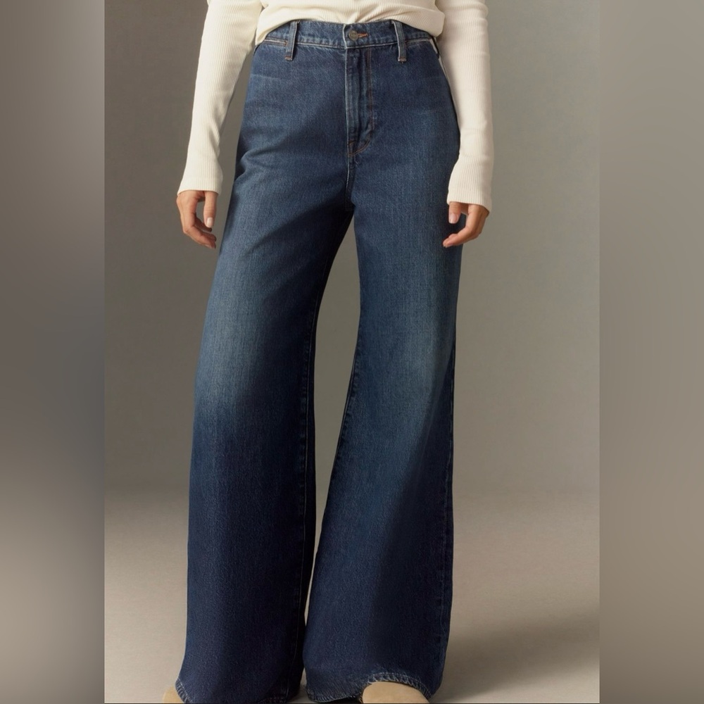 NWT ✨ Edwin Iris High-Rise Palazzo Jeans 👖 Wide-Leg | Mason Wash | 26